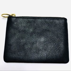Madewell black leather pouch wallet